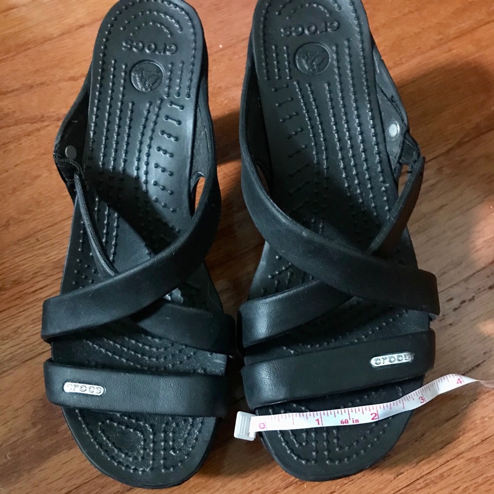 Unworn Crocs Sz8 High Heel Sandals - REPOSH